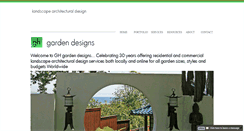 Desktop Screenshot of glen-hampton-gardens-designs.com