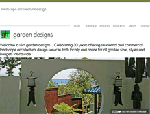 Tablet Screenshot of glen-hampton-gardens-designs.com